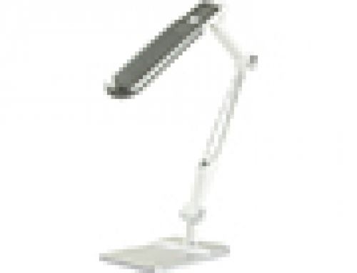 Candeeiro de secretria q-connect led 9w 550 lm tctil3 nveis cor brao e base oscilantes prateado , Q-connect , 153420 , 5705831187559